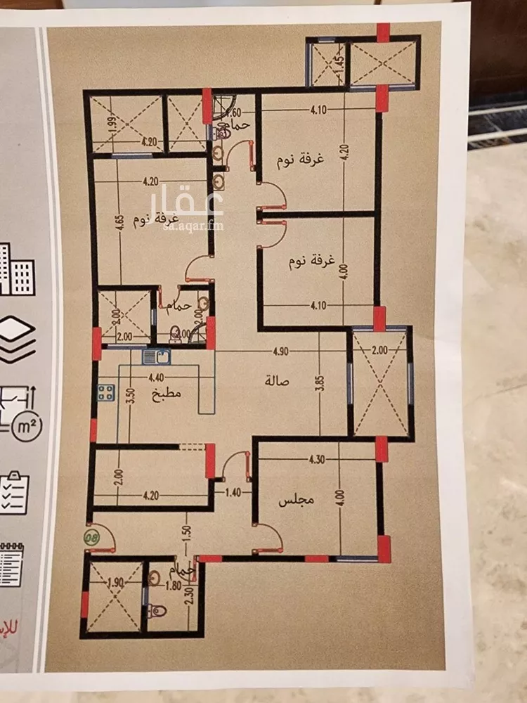 شقة للإيجار في شارع رقم 475, حي المونسية, مدينة الرياض, منطقة الرياض صورة 5
