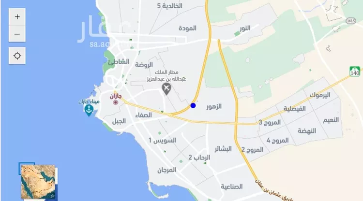 أرض للبيع في شارع المشايخ, حي الزهور, مدينة جازان, منطقة جازان 9