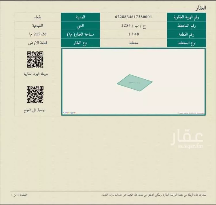 أرض للبيع في شارع سعد بن ابي وقاص, حي الشيحيّة, مدينة الشيحيه, منطقة حائل