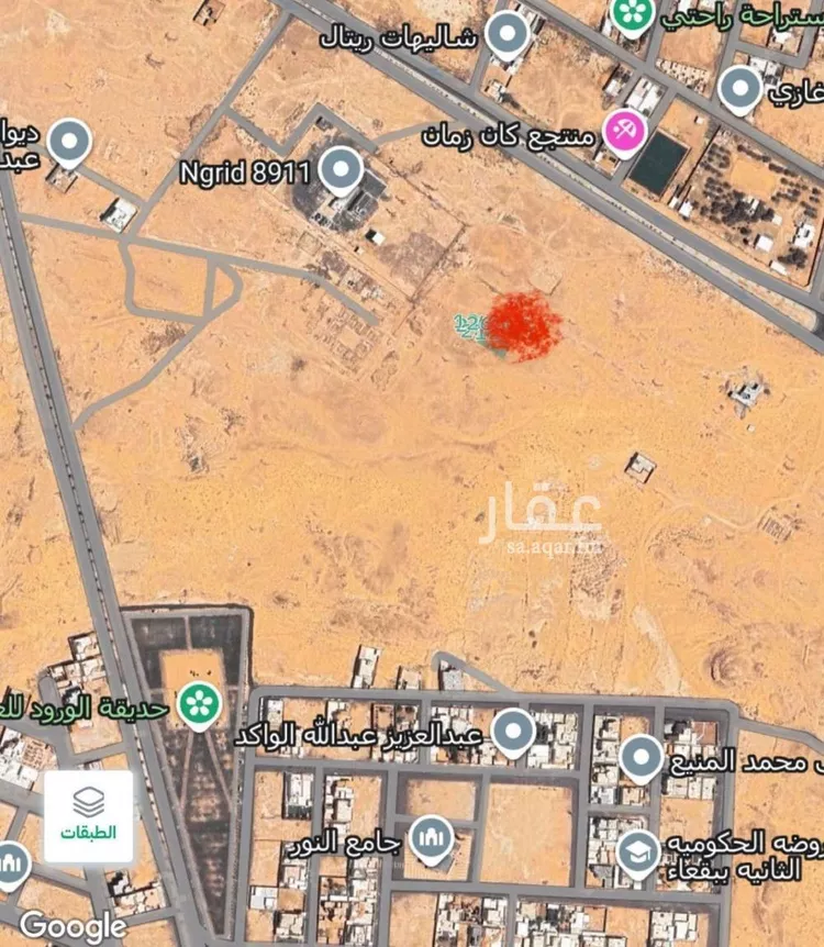 أرض للبيع في شارع خالد بن الواليد , حي حي ج2, مدينة بقعاء, منطقة حائل