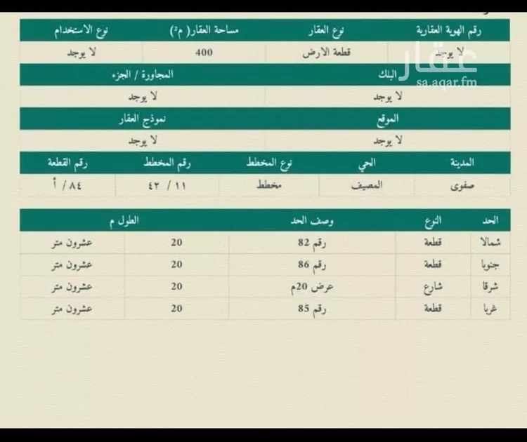 أرض للبيع في شارع ابومعن 914, حي المصيف, مدينة القطيف, المنطقة الشرقية