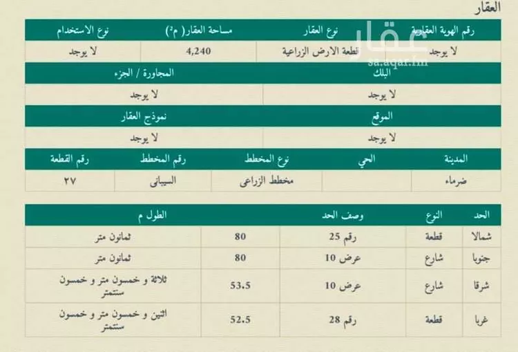أرض للبيع في شارع 0000, حي مركز السيباني (أ), مدينة السيباني, منطقة الرياض صورة 3