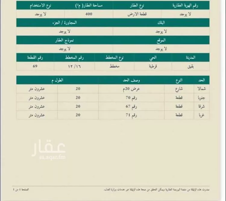 Land for Sale in Buqayq Qurtubah صورة 2