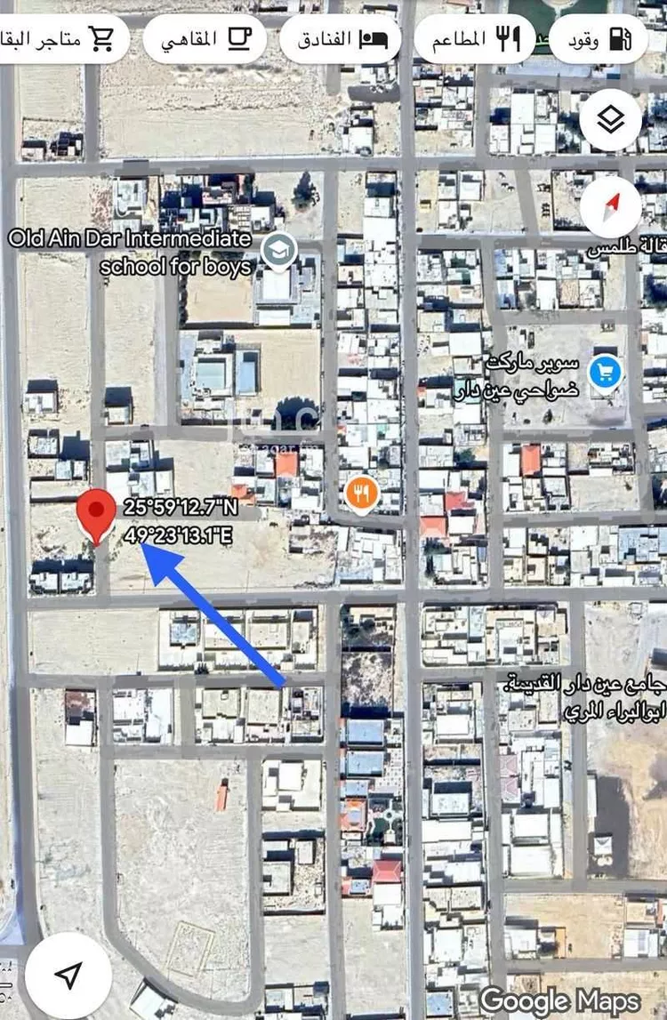 أرض للبيع في شارع عبدالرحمن الامام, حي حي الفردوس - عين دار القديمة, مدينة بقيق, المنطقة الشرقية