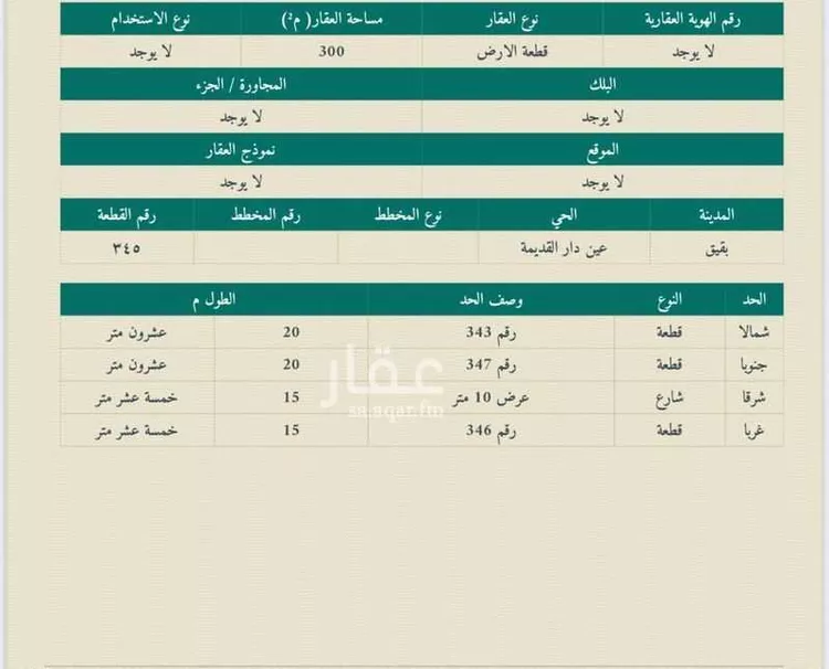أرض للبيع في شارع عبدالرحمن الامام, حي الفردوس - عين دار القديمة, مدينة بقيق, المنطقة الشرقية صورة 2