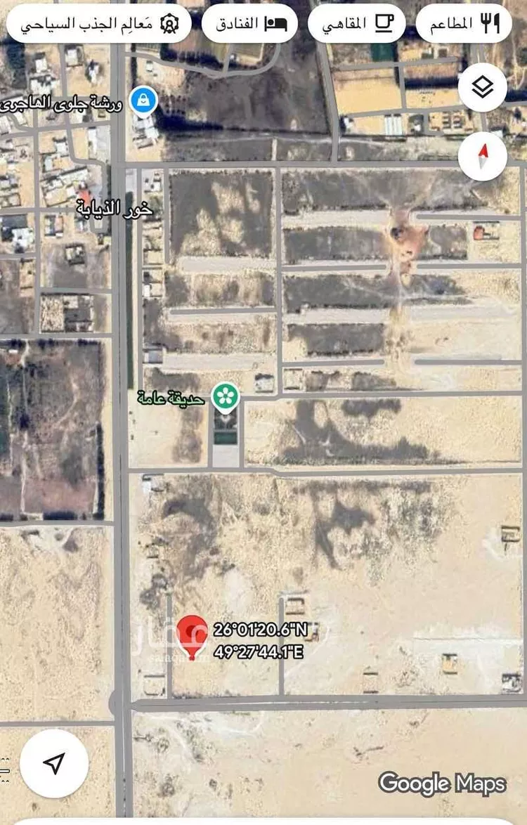 أرض للبيع في حي خور الذيابه, مدينة بقيق, المنطقة الشرقية صورة 2