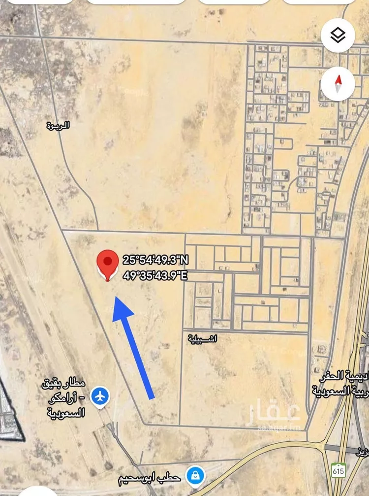أرض للبيع في حي حي أشبيلية - بقيق, مدينة بقيق, المنطقة الشرقية صورة 2