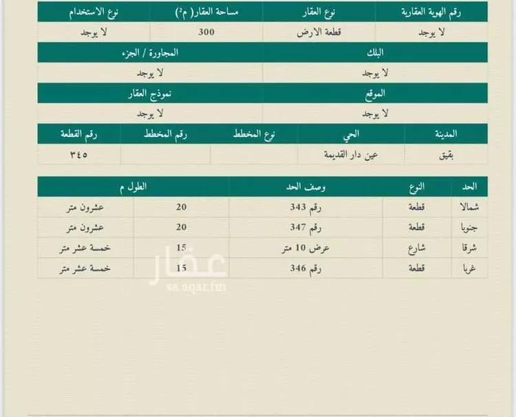 أرض للبيع في شارع عبدالرحمن الامام, حي حي الفردوس - عين دار القديمة, مدينة بقيق, المنطقة الشرقية صورة 3