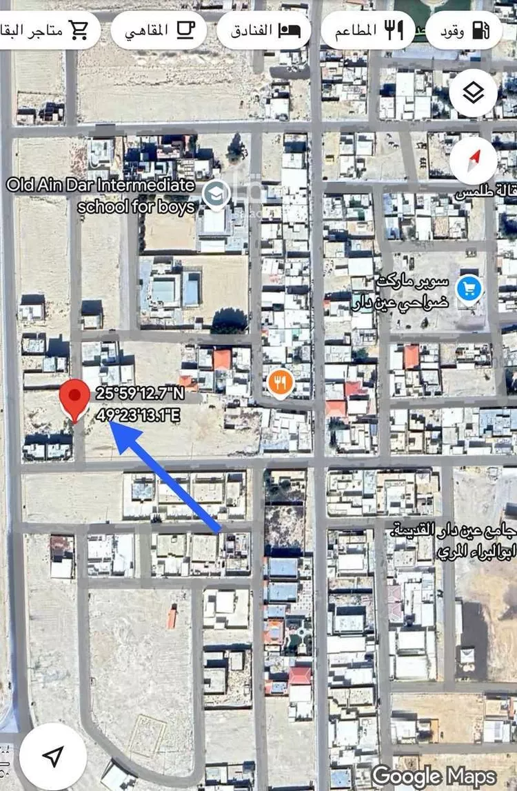 أرض للبيع في شارع عبدالرحمن الامام, حي الفردوس - عين دار القديمة, مدينة بقيق, المنطقة الشرقية صورة 3