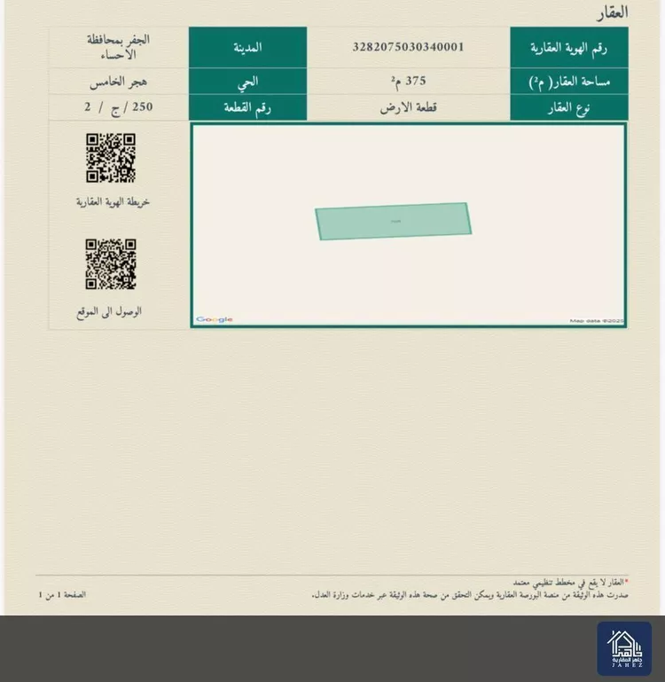 أرض للبيع في شارع ميمونة بنت الحارث, حي هجر الخامس, مدينة الاحساء, المنطقة الشرقية