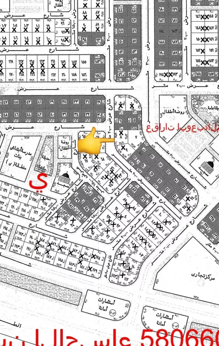 أرض للبيع في شارع حبيب ابن ثابت, حي الورود الثالث, مدينة الاحساء, المنطقة الشرقية