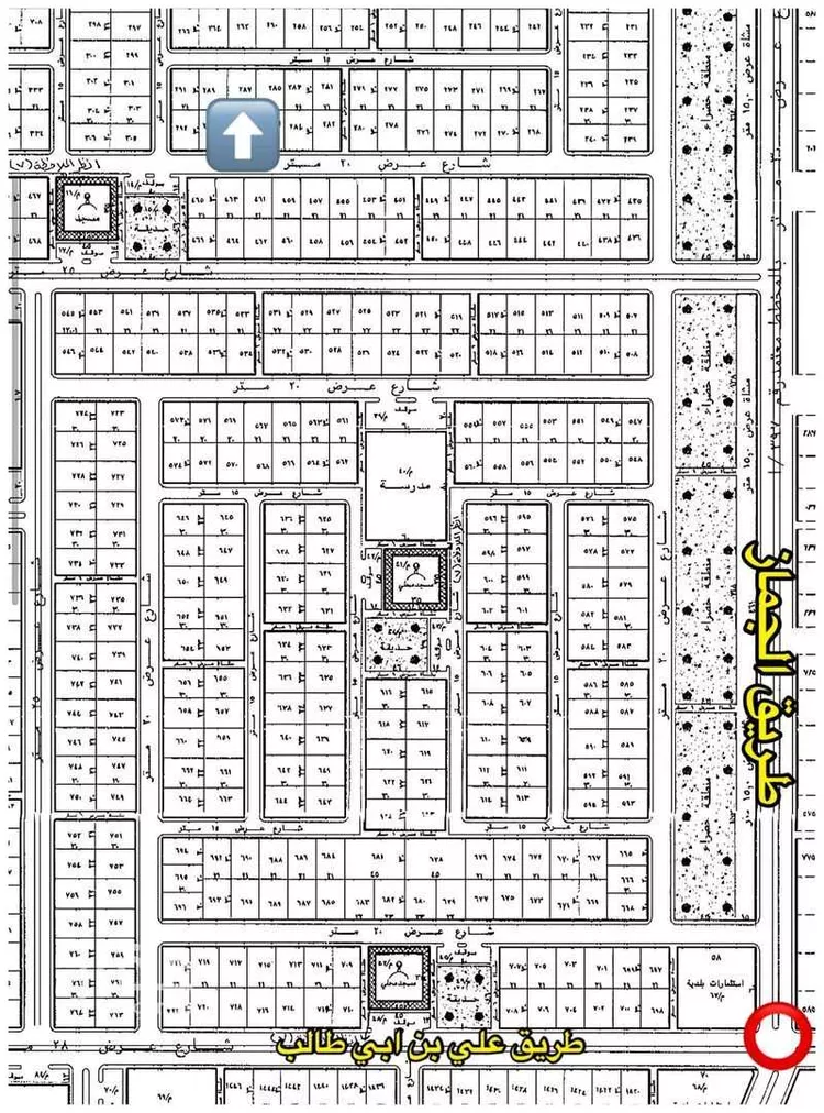 أرض للبيع في شارع ابن الاهوازي, حي الروضة, مدينة المجمعة, منطقة الرياض