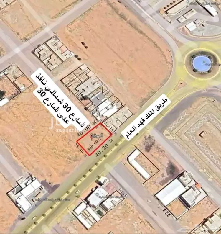 أرض للبيع في طريق الملك فهد ، حي العزيزية ، البدائع ، البدائع