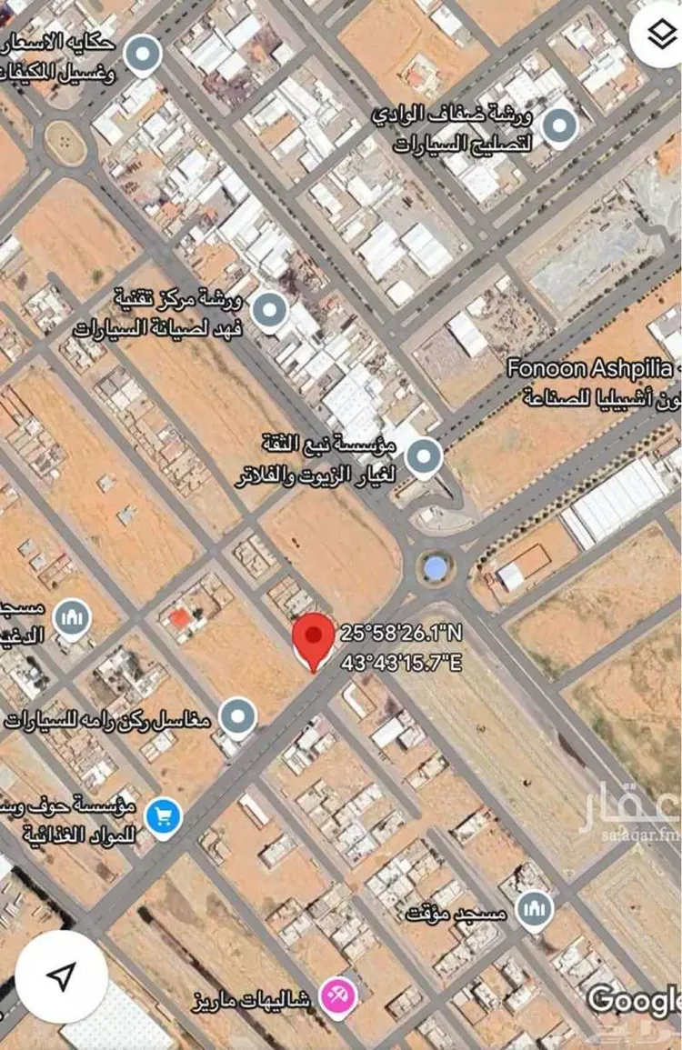 أرض للبيع في طريق الملك فهد ، حي العزيزية ، البدائع ، البدائع صورة 2