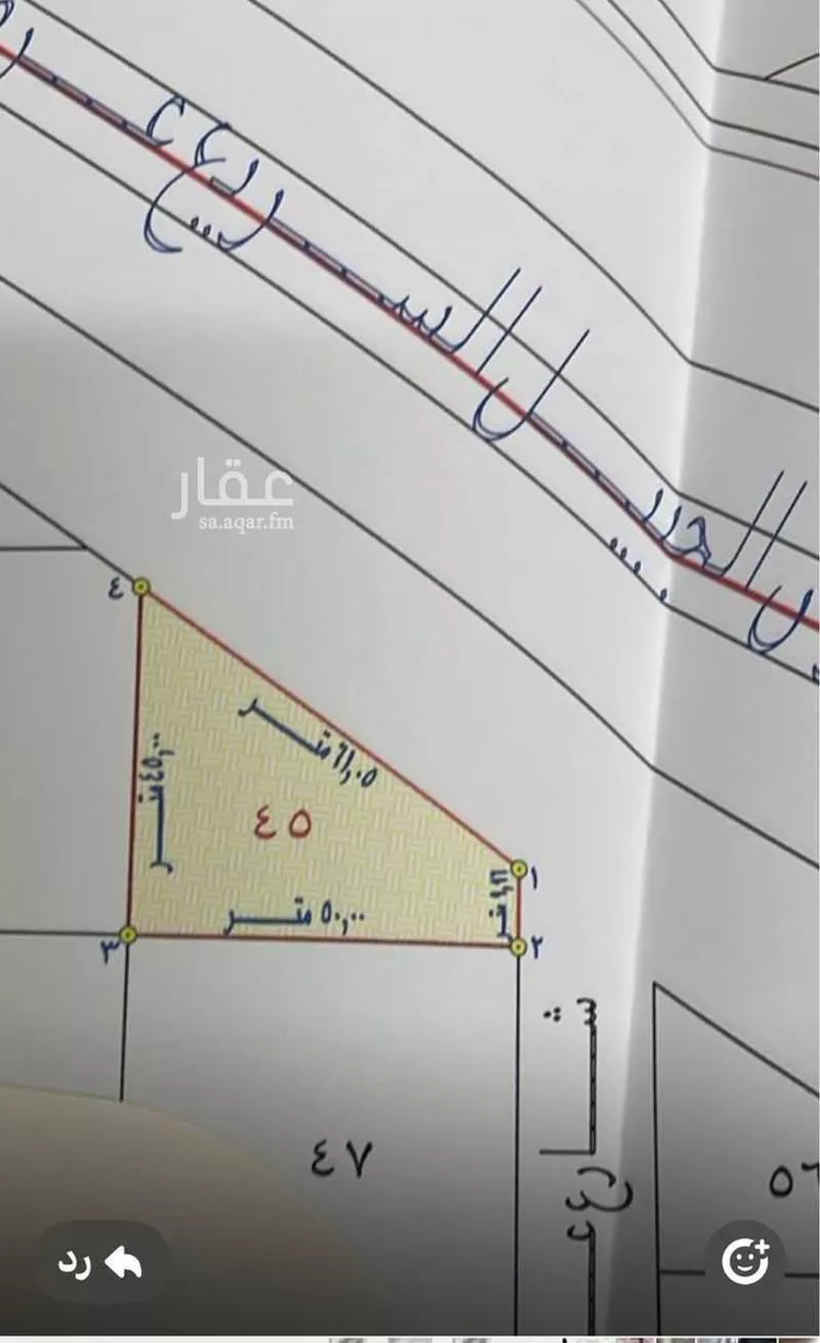 أرض للإيجار في شارع 100, مدينة الجبيل, المنطقة الشرقية