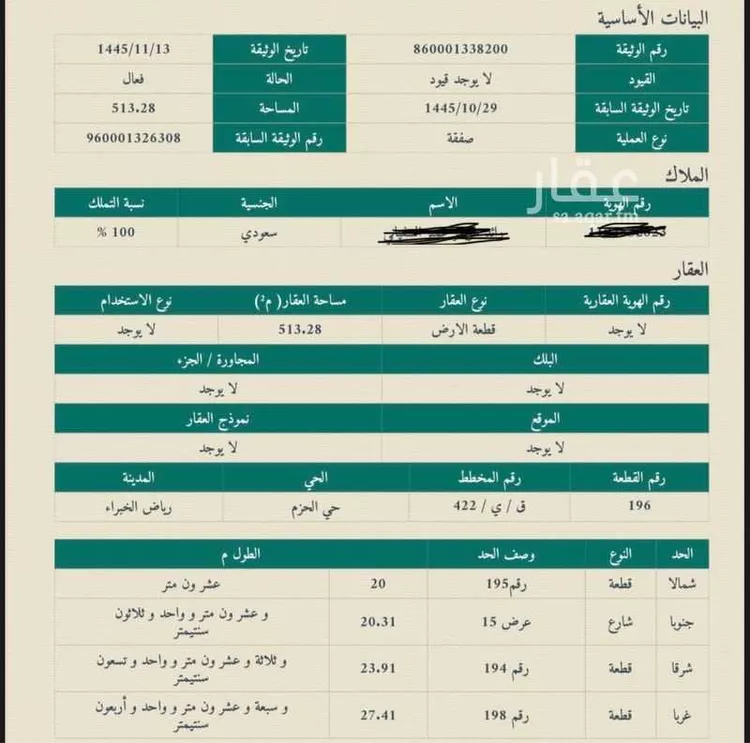 أرض للإيجار في حي الحزم ، رياض الخبراء ، رياض الخبراء