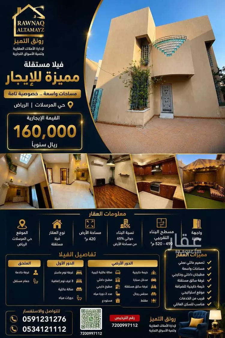 Villa for Rent in Riyadh Al Mursalat