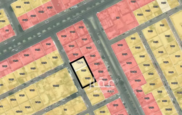أرض للبيع في شارع القيسراني, حي العزيزية, مدينة الرياض, منطقة الرياض
