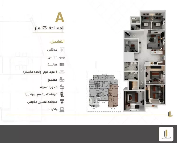 شقة للبيع في شارع 8 السيف, حي السيف, مدينة الدمام, المنطقة الشرقية صورة 3