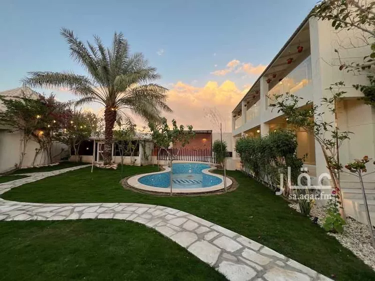 استراحة للإيجار في شارع الشيخ محمد بن ابراهيم, حي ظهرة العودة شرق, مدينة الدرعية, منطقة الرياض