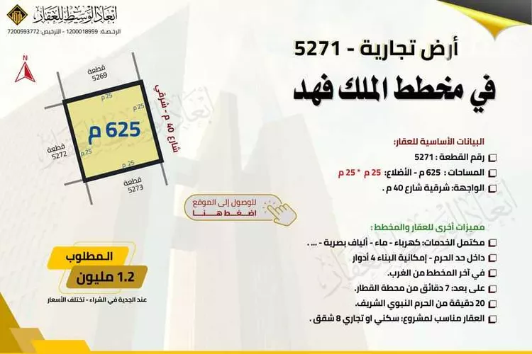 أرض للبيع في شارع اسحاق بن محمد بن عبد الرحمن, حي الدويخلة, مدينة المدينه المنوره, منطقة المدينة المنورة صورة 4
