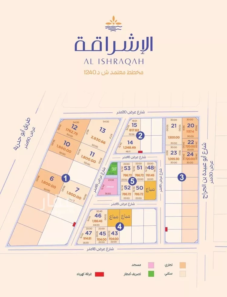 أرض للبيع في شارع عبدالملك العصامي, حي المنار, مدينة الدمام, المنطقة الشرقية