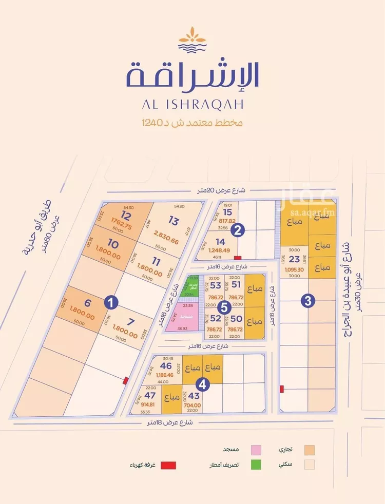 أرض للبيع في شارع عبدالملك العصامي, حي المنار, مدينة الدمام, المنطقة الشرقية