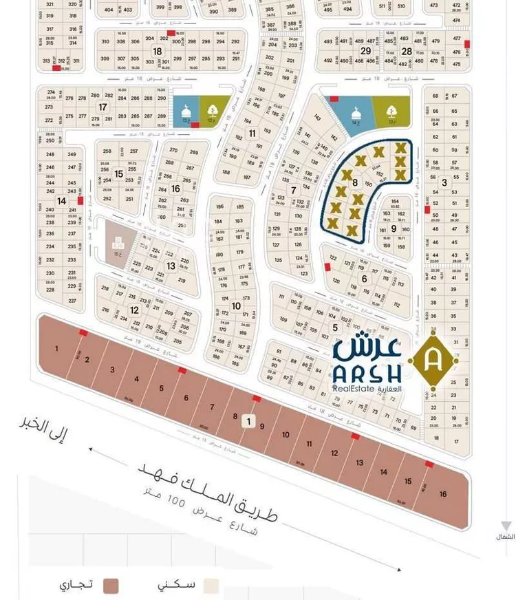 أرض للبيع في شارع المانع, حي الدرة, مدينة الخبر, المنطقة الشرقية