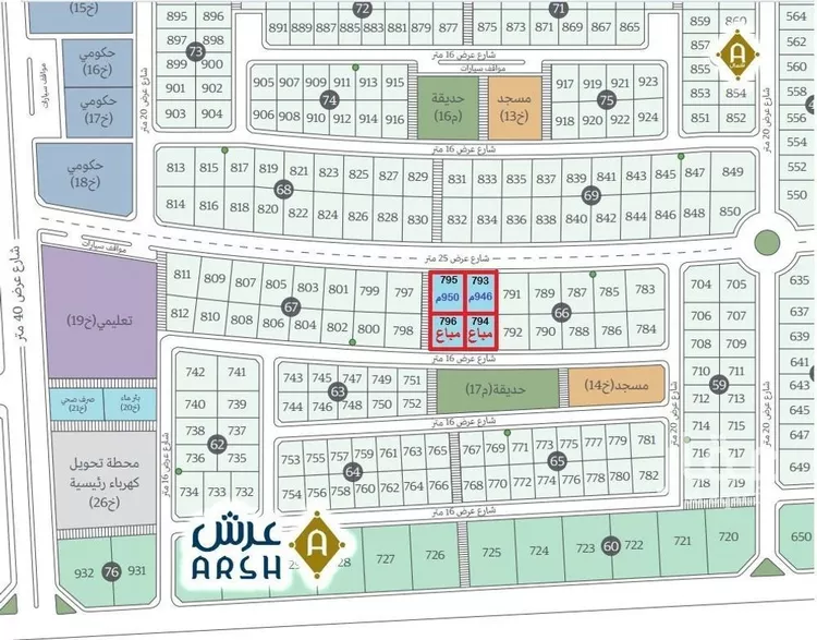 أرض للبيع في شارع النهضة, حي الشعلة, مدينة الدمام, المنطقة الشرقية صورة 2