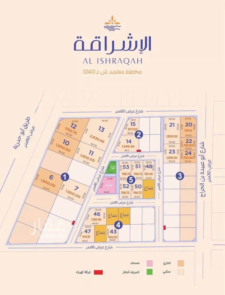 أرض للبيع في شارع عبدالملك العصامي, حي المنار, مدينة الدمام, المنطقة الشرقية
