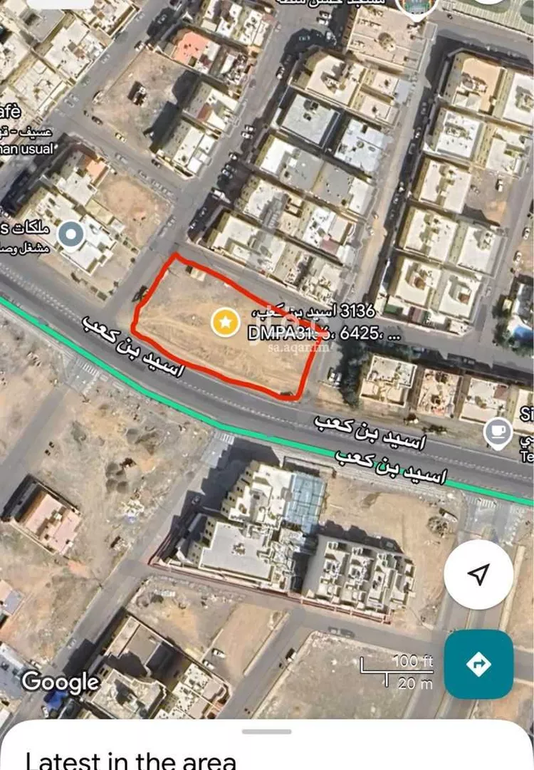 أرض للإيجار في شارع اسيد بن كعب, حي وادي مذينب, مدينة المدينه المنوره, منطقة المدينة المنورة صورة 3