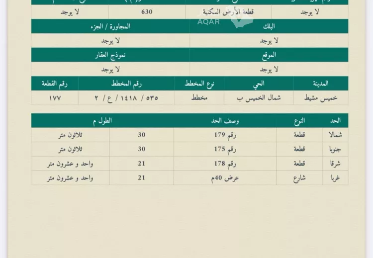 Land for Sale in Khamis Mushait Al Wahah