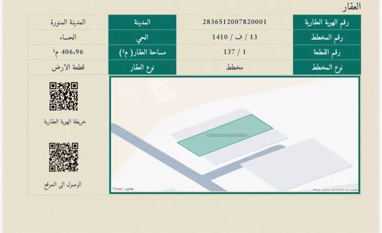 أرض للبيع في شارع بهاء الدين ابن القاسم ابن الحسن, حي الحساء, مدينة المدينة المنورة, منطقة المدينة المنورة