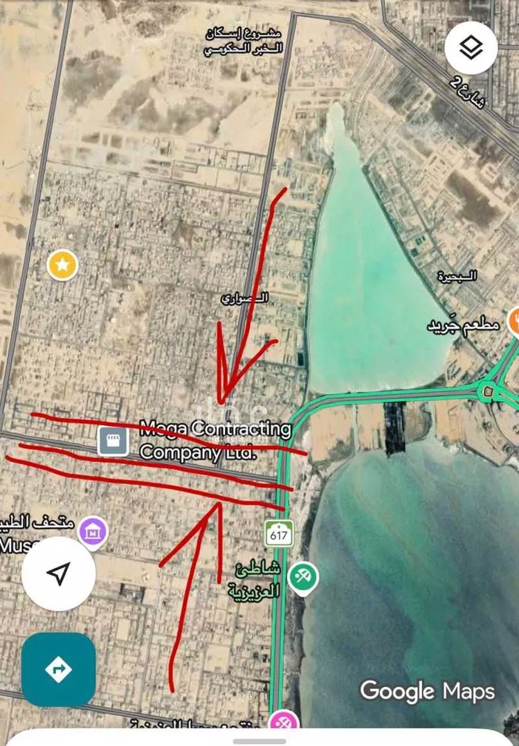 أرض للإيجار في شارع الحسين الواسطي, حي الشراع, مدينة الخبر, المنطقة الشرقية