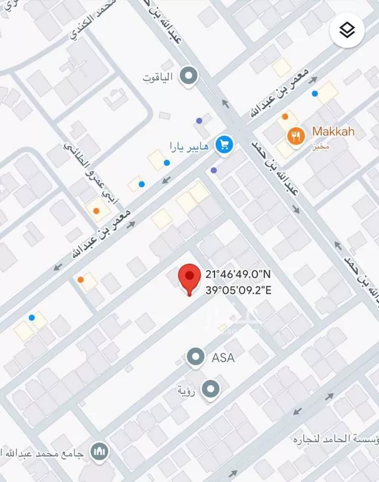 أرض للبيع في شارع محب الدين الفكهاني, حي الياقوت, مدينة جدة, منطقة مكة المكرمة صورة 5