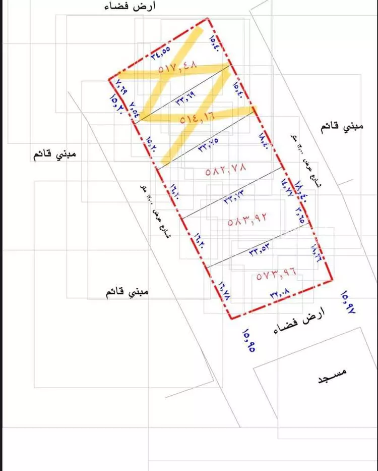 أرض للبيع في طريق الهدية ، حي القاع البارد ، بريدة ، بريدة