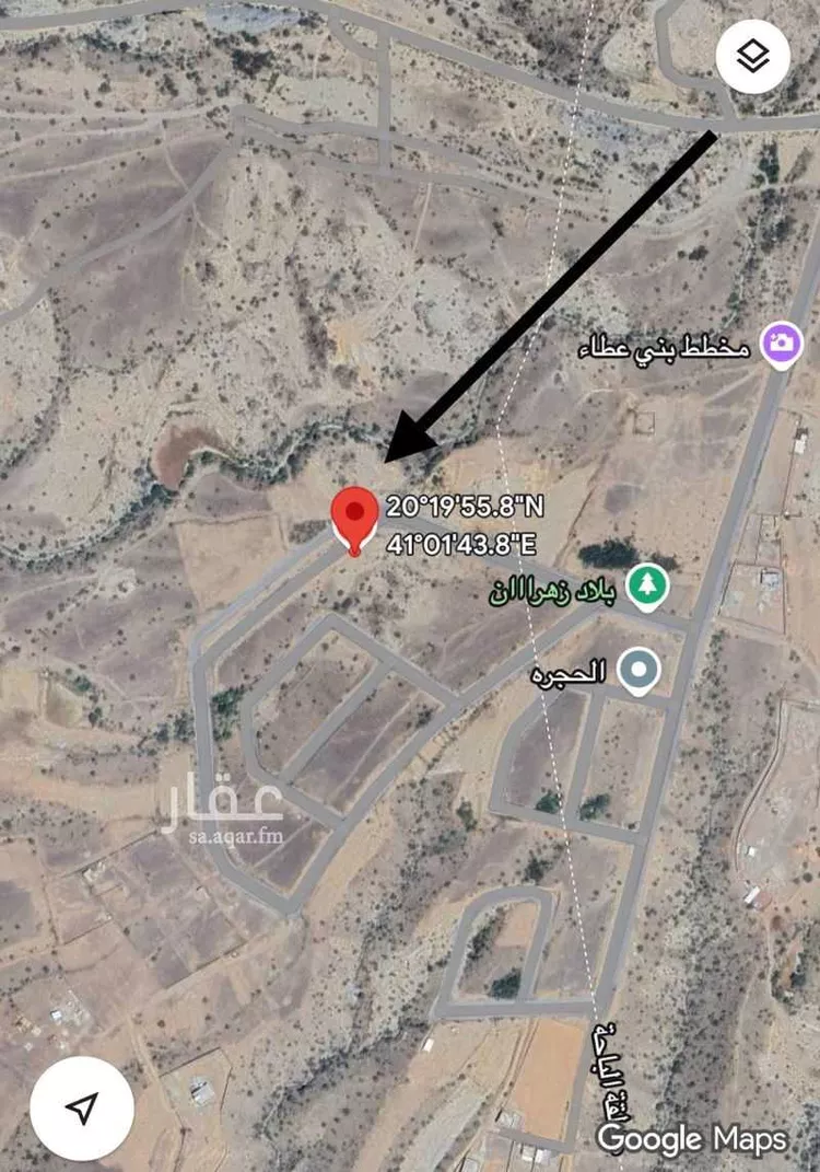 أرض للبيع في حي بني عطا, مدينة بني عطا, منطقة الباحة صورة 3