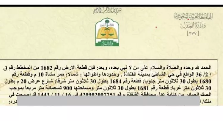 Land for Sale in Al Qunfudhah Al Khalidiyah صورة 2