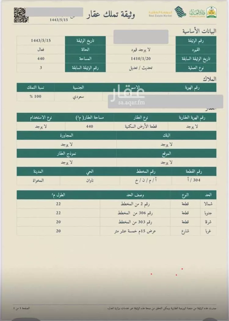 Land for Sale in Al Qunfudhah Al Khalidiyah