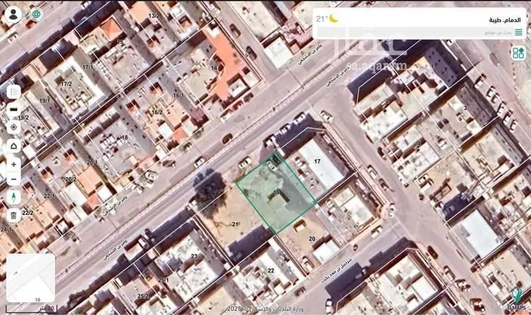 أرض للبيع في شارع عامر ابن الاشجعي, حي طيبة, مدينة الدمام, المنطقة الشرقية