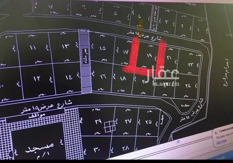 أرض للبيع في شارع ثابت بن زيد ، تنومة‎ ، تنومة