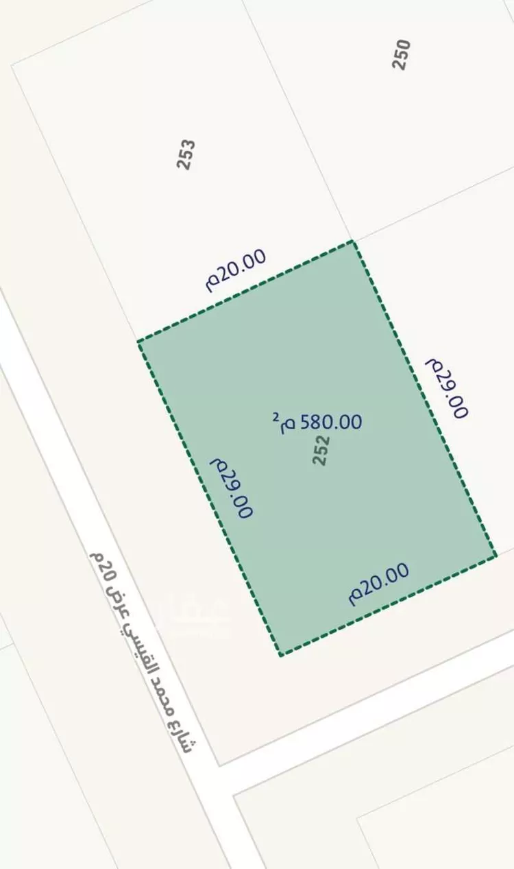 أرض للبيع في شارع محمد القيسي, حي العارض, مدينة الرياض, منطقة الرياض صورة 2