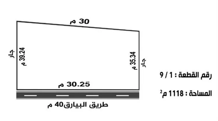 أرض للإيجار في حي مبروكة, مدينة بريدة, منطقة القصيم