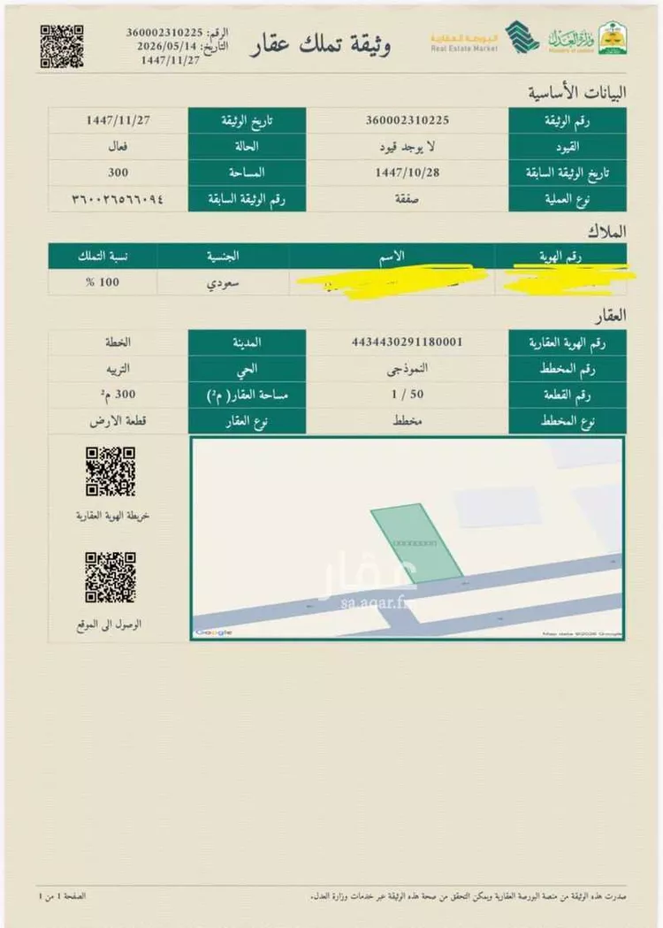 أرض للبيع في شارع التربيه 339 ، التربية ، منطقة حائل