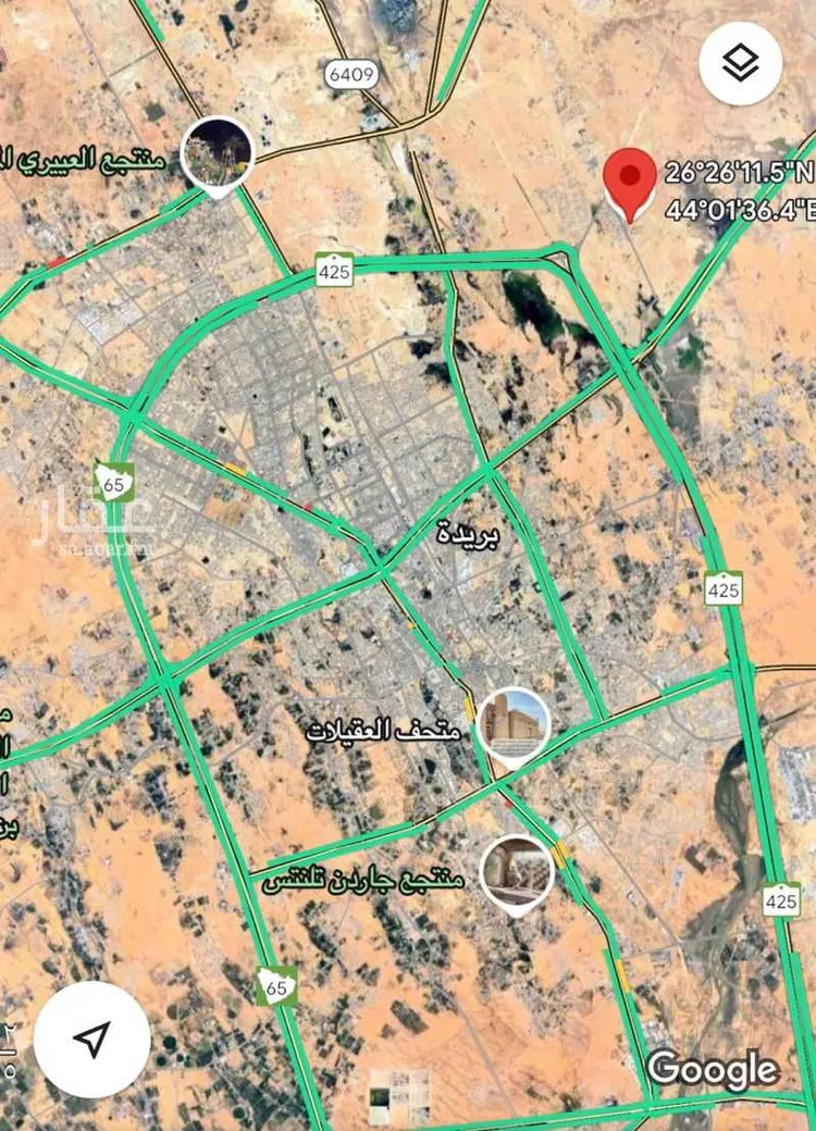 أرض للبيع في شارع هجره عسيلان 458, حي النقيب الجنوبي, مدينة بريده, منطقة القصيم