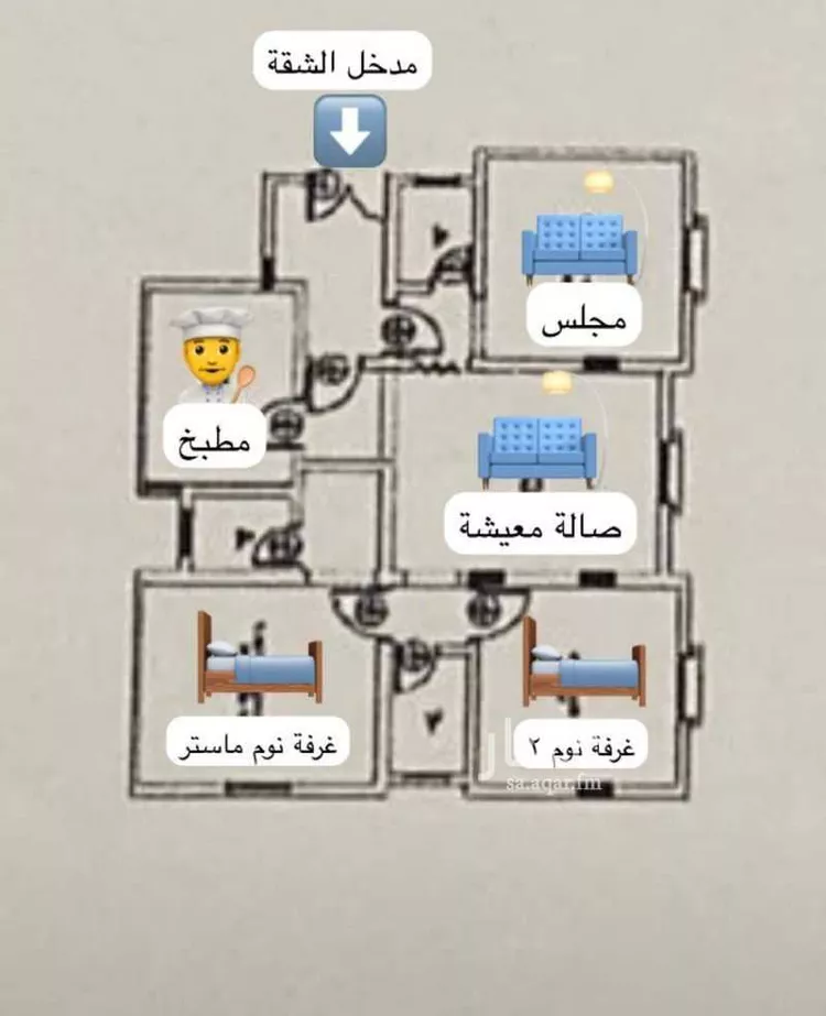 شقة للبيع في شارع ابو ذر الخشني, حي النور, مدينة الدمام, المنطقة الشرقية صورة 5
