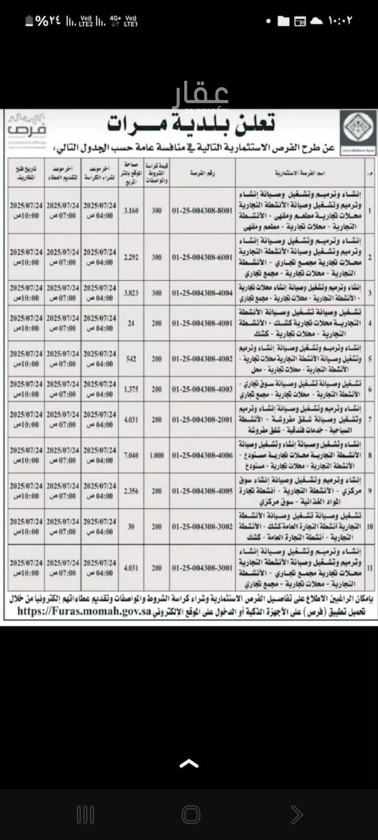 أرض للبيع في حي الفيصلية, مدينة مرات, منطقة الرياض صورة 5