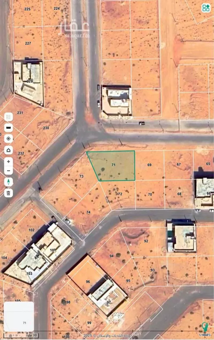 أرض للبيع في حي الفيصلية, مدينة مرات, منطقة الرياض