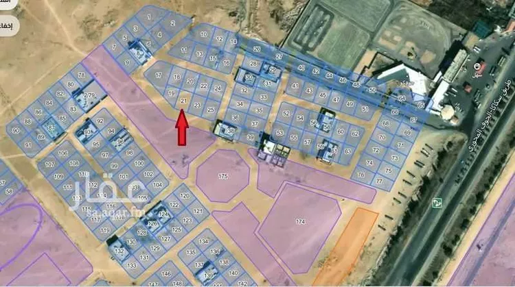 أرض للبيع في شارع 22548457, حي الضاحية, مدينة سكاكا, منطقة الجوف