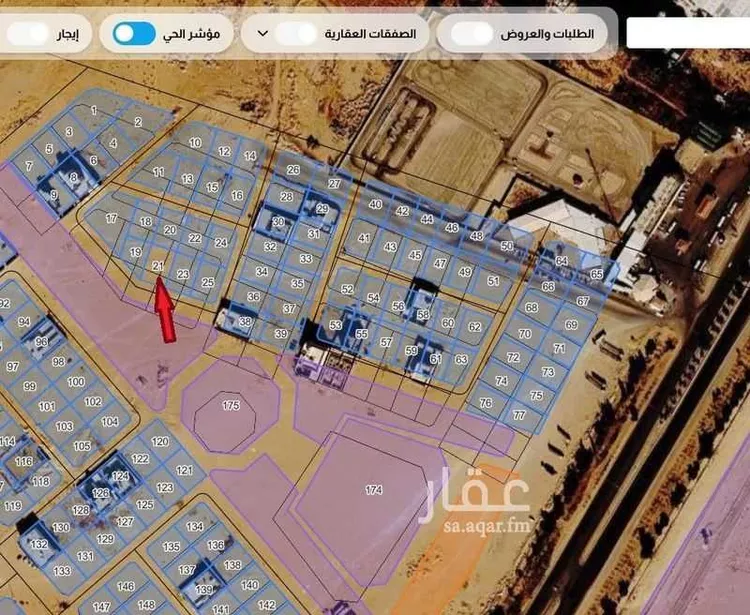 أرض للبيع في شارع 22548457, حي الضاحية, مدينة سكاكا, منطقة الجوف 1 صورة